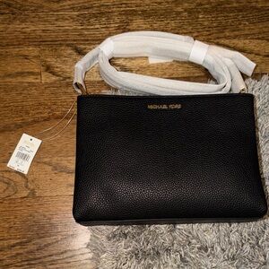 Michael Kors Trisha Medium Pebbled Leather Crossbody Bag